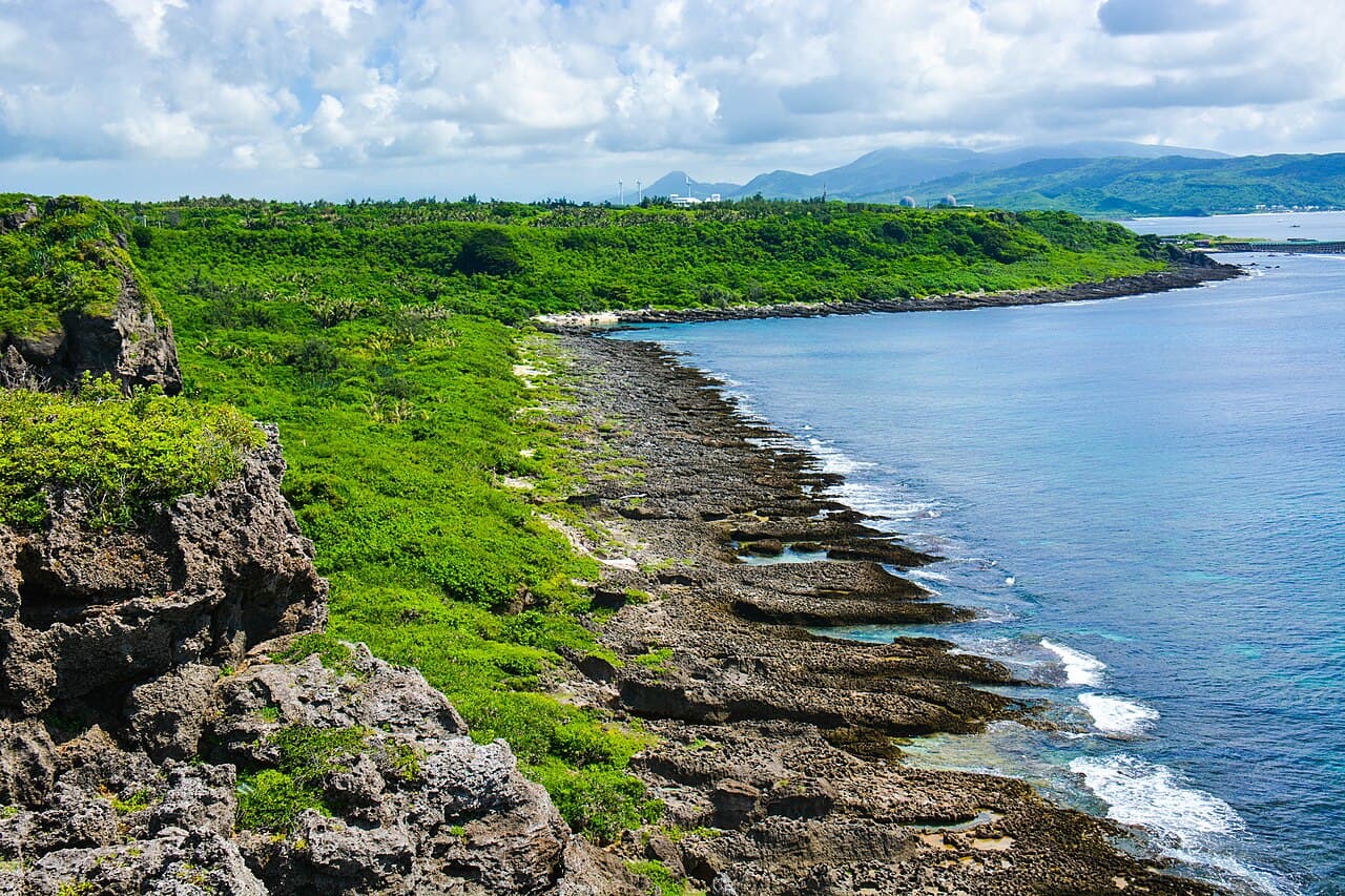 The Maobitou coastline in Kenting National Park, southern Taiwan.